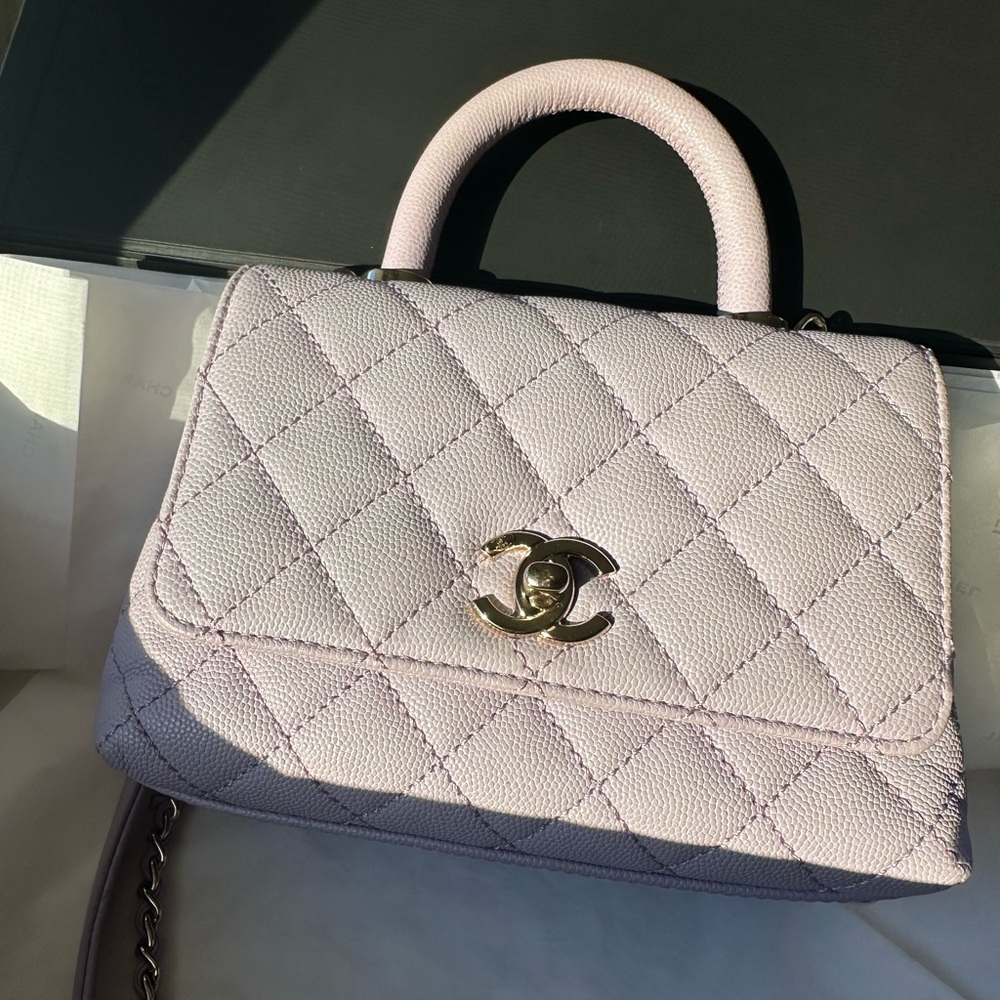 AUTHENTIC 2024 CHANEL Mini Coco Top Handle